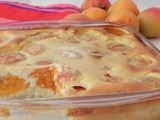 Clafoutis aux abricots , aux amandes et à la vanille