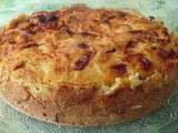 Clafoutis, aux pommes, poires , pruneaux et cranberries sans gluten ni lactose