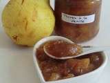 Confiture de poires allégée en sucre et à l'agar-agar