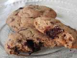 Cookies à la farine de banane verte et au chocolat