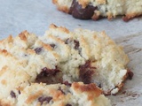 Cookies à la noix de coco et au chocolat noir