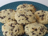 Cookies à la noix de coco et aux pépites de chocolat noir