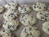 Cookies à la noix de coco et aux pépites de chocolat noir