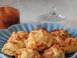 Cookies aux abricots , aux amandes et à la fleur d'oranger