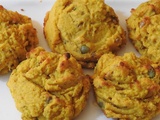 Cookies salés à la courge butternut et aux graines