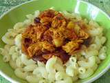 Coquillettes de riz à la   bolognaise végétale  et aux herbes du jardin sans gluten et sans lactose