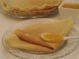 Crêpes aux farines de riz et millet et à la fleur d'oranger sans gluten et sans lactose