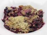 Crumble aux fruits rouges-pomme-poire sans gluten et sans lactose