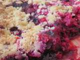 Crumble aux fruits rouges sans gluten et sans lactose