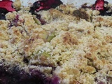 Crumble myrtilles, pommes et poires