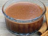 Flan amande chocolat cannelle sans gluten, sans lactose et sans oeuf