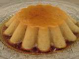 Flan au caramel et à la vanille sans gluten, sans lactose, sans oeuf et sans sucre