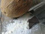 Fondant à la noix de coco et chocolat sans gluten et sans lactose