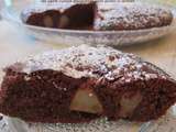 Fondant chocolat-poire sans gluten ni lactose