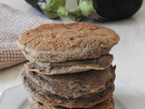 Galettes végétales aux aubergines à la farine de Teff