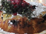 Gâteau à la noix de coco et aux fruits rouges