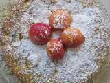 Gâteau aux abricots, pêches, nectarines et cranberries sans gluten ni lactose