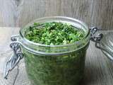 Pesto ou tartare aux fanes de carottes