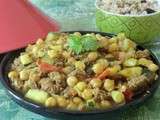 Petit tajine de boeuf et graine de cousous-taboulé au riz complet Exquidia