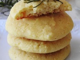 Petits cookies, au citron, miel et romarin