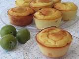 Petits flans aux reines claudes sans gluten ni lactose