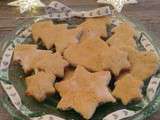 Petits gâteaux de noël à la cannelle et au citron sans gluten et sans lactose