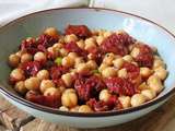 Salade de pois chiches aux tomates séchées