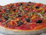 Tarte feuilletée aux tomates et aux poivrons sans gluten