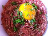 Tartare mi cuit au Porto et cumin