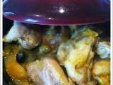 Tajine de poulet aux olives et citron confit