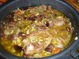 Tajine d'agneau aux légumes et fruits secs