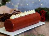 Bûche de Noël Chocolat et Caramel