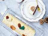 Bûche Poire et noix de pécan