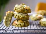 Cookies au matcha et chocolat blanc