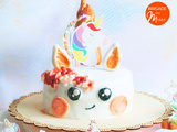 Gâteau Kawaii cake licorne