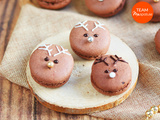 Macarons chocolat Noël