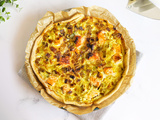 Quiche saumon poireau