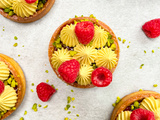 Tartelettes pistaches et framboises