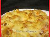 Gratin de Taglietelles aux Crevettes et Surimi