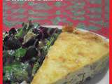 Quiche aux Courgettes, Ricotta, Presunto et Batatas Palhas