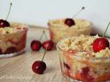 Crumble cerises abricots sans gluten sans lactose