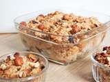 Crumble poires noisettes sans gluten