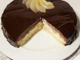 Entremet poire-chocolat sans gluten