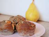 Muffins poire noisettes sans gluten sans lactose