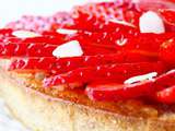 Tarte aux fraises et aux amandes