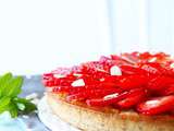 Tarte aux fraises et aux amandes