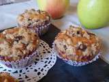 Muffin aux pommes en crumble