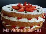 Sponge cake aux fraises