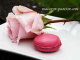 Macaron à la gelée de roses