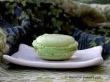 Macaron chocolat blanc-verveine